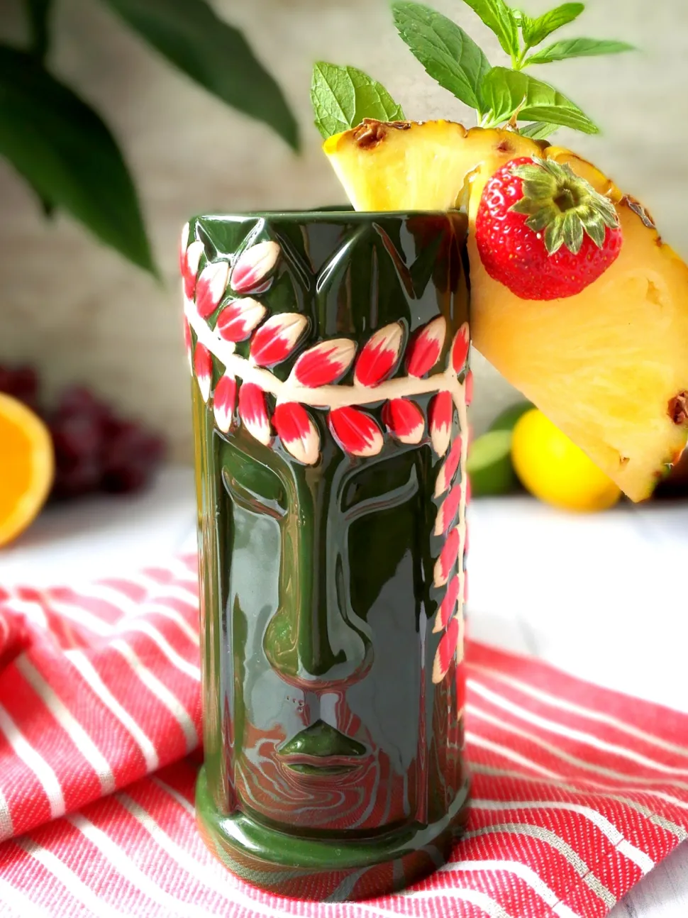 Kubek Tiki Indianin ceramiczny 425 ml