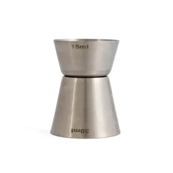 Miarka barmańska dwustronna, jigger 15 ml i 30 ml