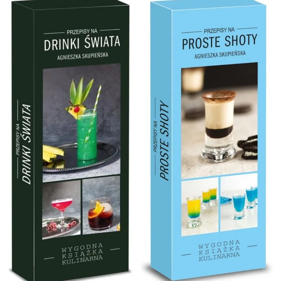 PAKIET książek DRINKI ŚWIATA i PROSTE SHOTY