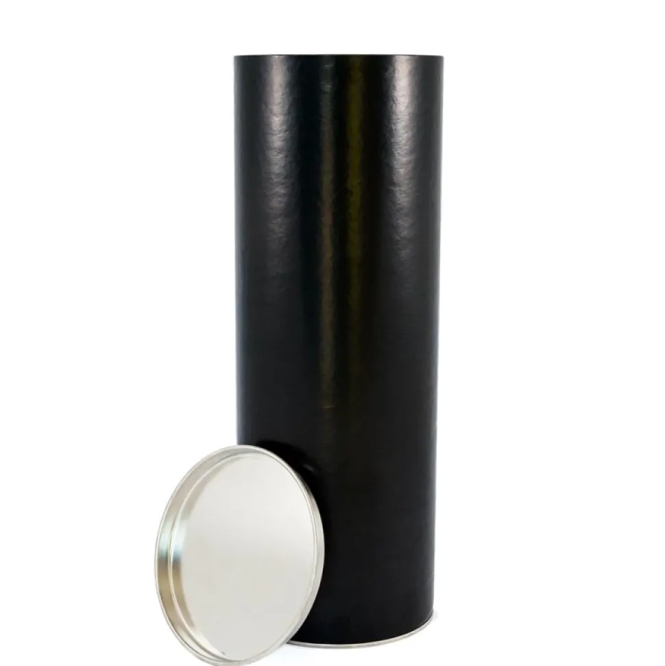 Pudełko prezentowe DUŻE, pudełko na wino czarne, tuba elegancka 34x12 cm