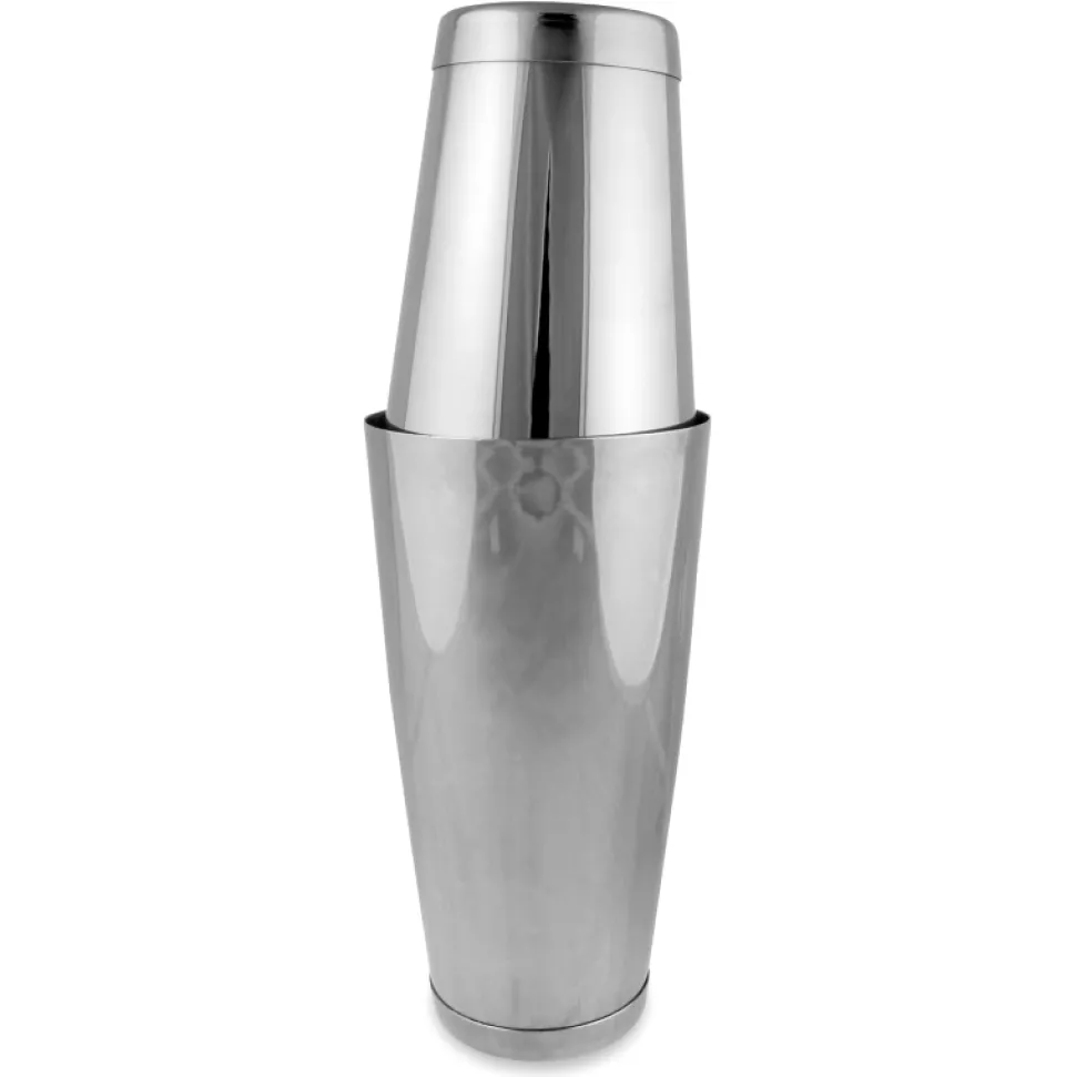 Shaker TIN TIN, kubek i szklanica ze stali nierdzewnej 800 i 530 ml