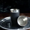 Shaker trzyczęściowy z sitkiem czarny 500 ml