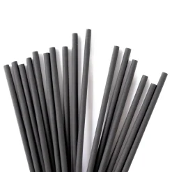 Słomki eko czarne 23 cm 200 szt do wysokich szklanek