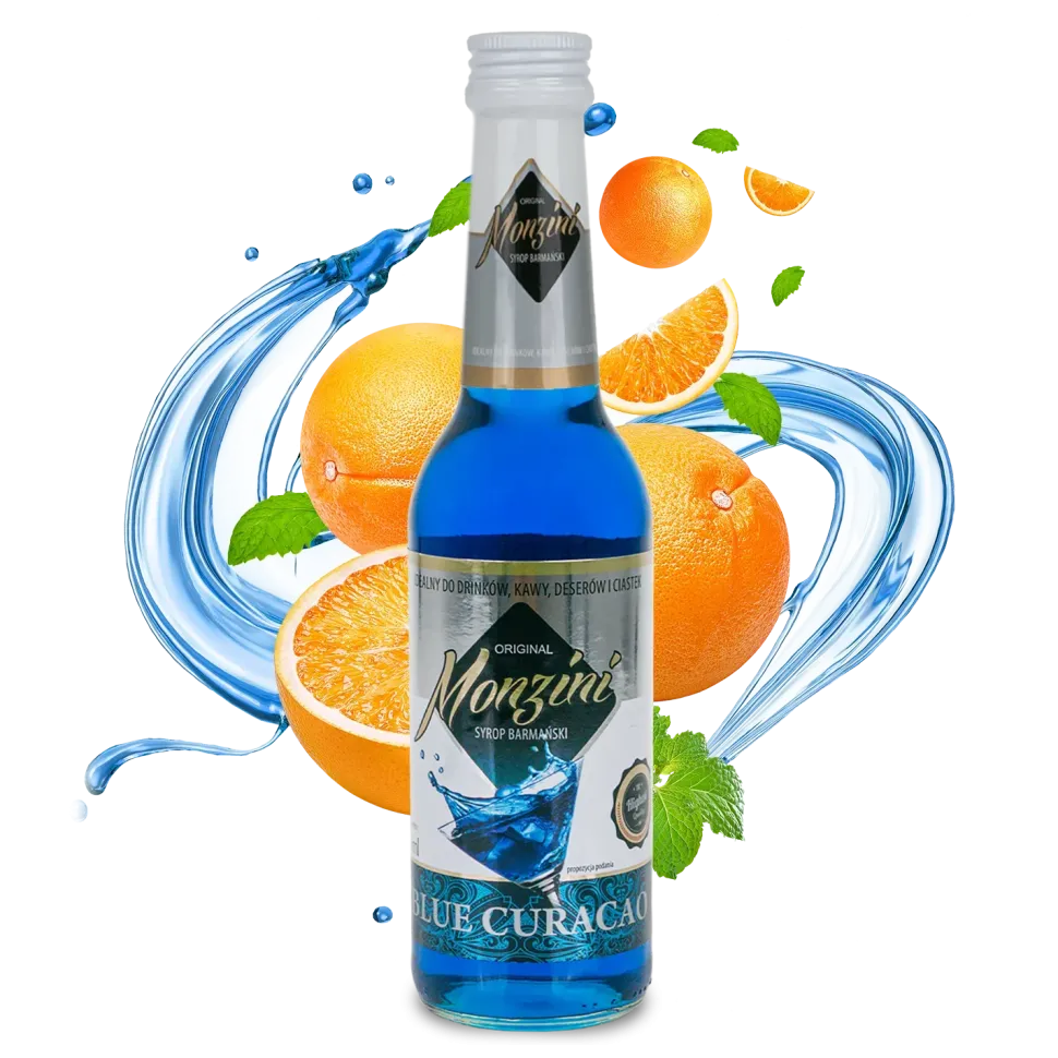 Syrop barmański do drinków BLUE CURACAO 320 ml