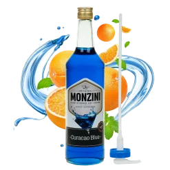 Syrop barmański do drinków BLUE CURACAO 1000 ml z pompką