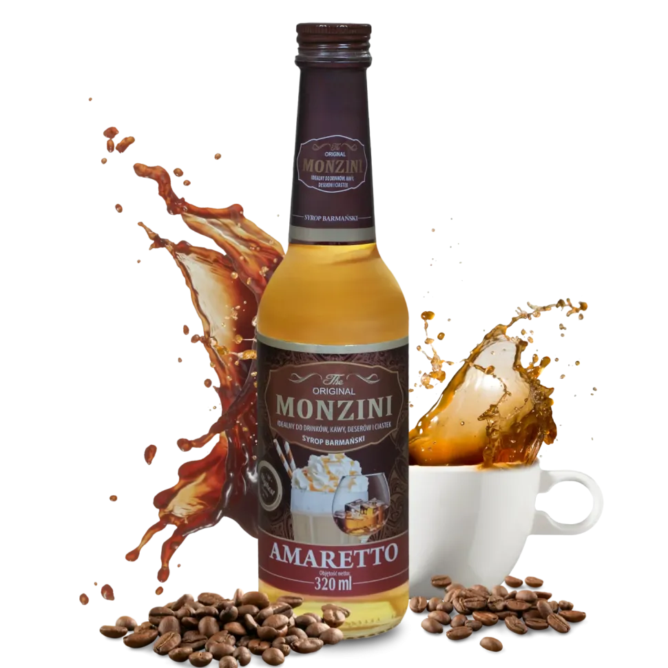 Syrop barmański do kawy AMARETTO 320 ml