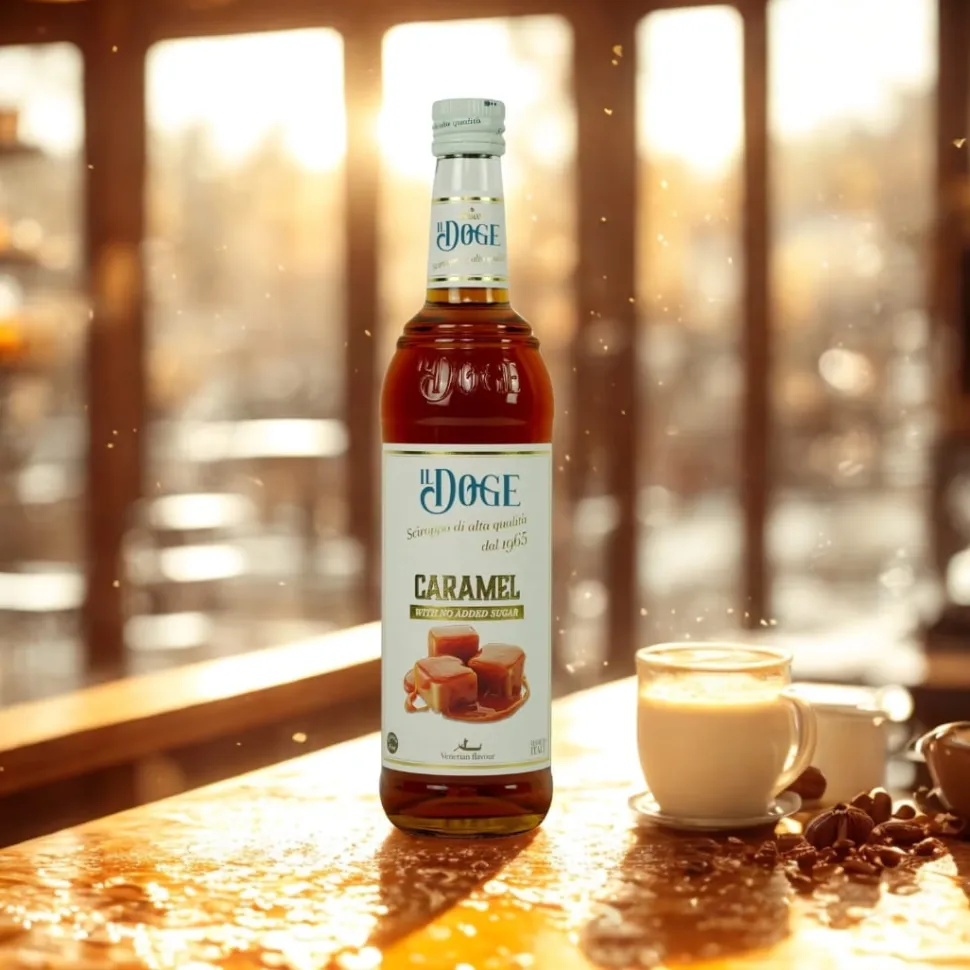 Syrop bez cukru KARMELOWY do kawy 700 ml