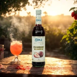Syrop bez cukru TRUSKAWKOWY do drinków 700 ml