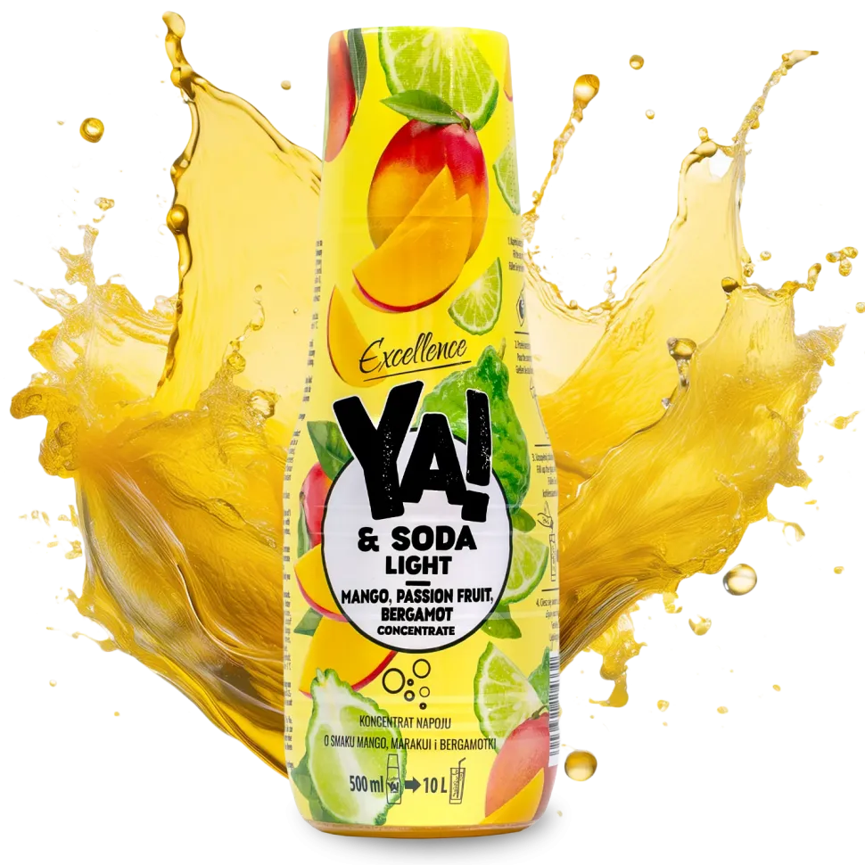Syrop do saturatora bez cukru MANGO MARAKUJA BERGAMOTKA 500 ml