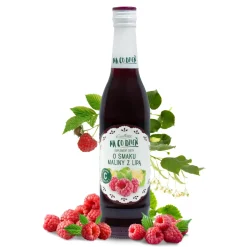 Syrop o smaku MALINA z LIPĄ 430 ml z WITAMINĄ C