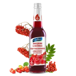 Syrop owocowy z JARZĘBINA SOK Z ACEROLI 320 ml ODPORNOŚĆ