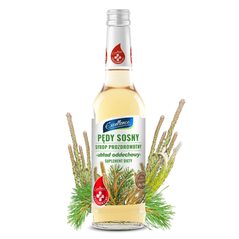 Syrop PĘDY SOSNY i CZARNY BEZ 320 ml UKŁAD ODDECHOWY