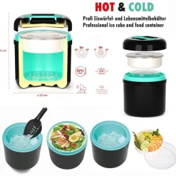 Wiaderko na lód 2w1 HOT&COLD z izolacją termiczną 4 litry
