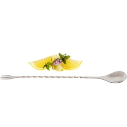 Łyżka barmańska z widelczykiem 28 cm
