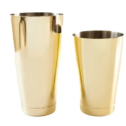 Zestaw barmański GOLD z shakerem TIN-TIN i książka DRINKI ŚWIATA