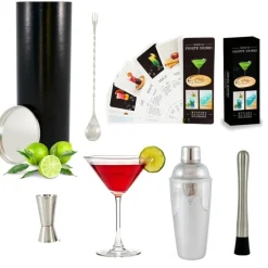 Zestaw barmański MANHATTAN z książką Proste drinki