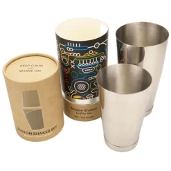 Zestaw barmański STEEL z shakerem TIN-TIN