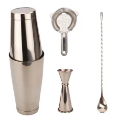 Zestaw barmański STEEL z shakerem TIN-TIN