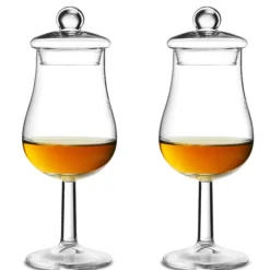 Zestaw 2 kieliszków do degustacji whisky z pokrywką