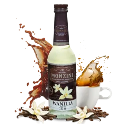 Zestaw 5 syropów do kawy Waniliowy, Kokos, Amaretto, Czekolada z rumem, Irish Cream 320 ml x 5 z miarką 50 i 25 ml