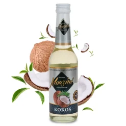 Zestaw 5 syropów do kawy Waniliowy, Kokos, Amaretto, Czekolada z rumem, Irish Cream 320 ml x 5 z miarką 50 i 25 ml
