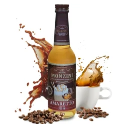 Zestaw 5 syropów do kawy Waniliowy, Kokos, Amaretto, Czekolada z rumem, Irish Cream 320 ml x 5 z miarką 50 i 25 ml