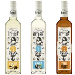 Zestaw 3 syropów do kawy Waniliowy, Kokos, Toffi 490ml x 3