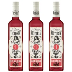Zestaw 3 x Syrop barmański do drinków GRENADINA 490 ml