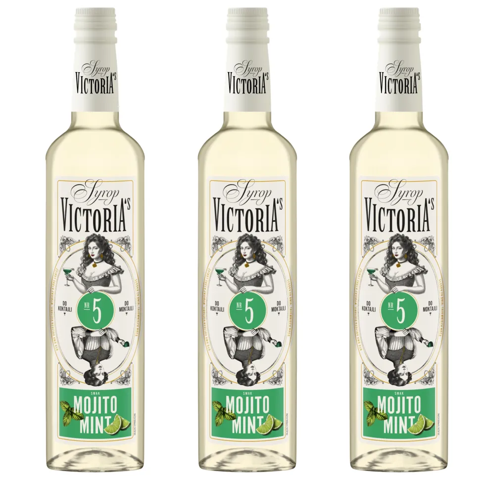 Zestaw 3 x Syrop MOJITO MINT do drinków 490 ml