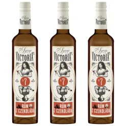 Zestaw 3 x Syrop RUM Z CZEKOLADĄ do drinków 490 ml